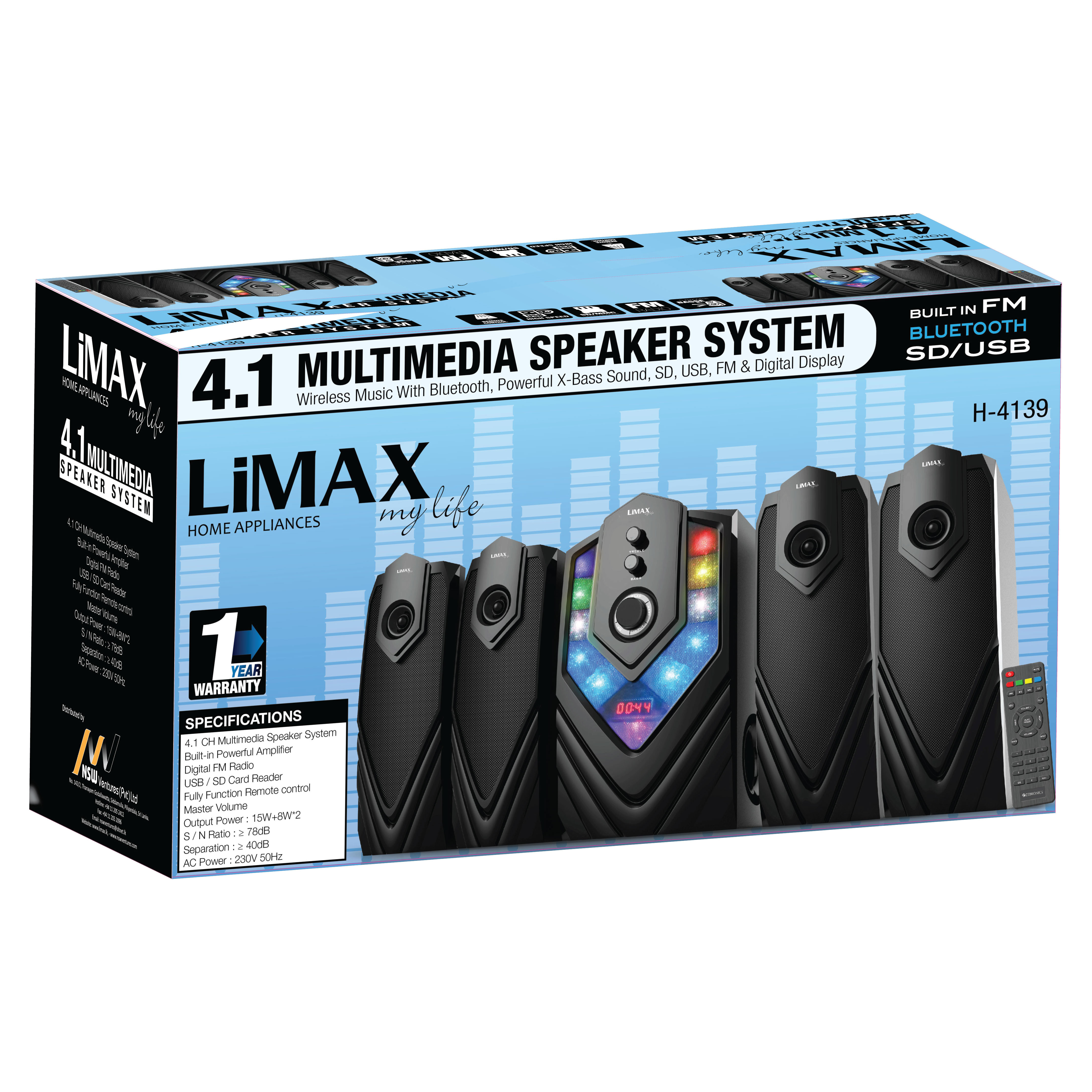 4.1 CH Multimedia Speaker System
